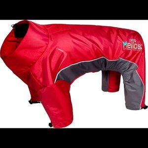 Dog Helios- outdoor company- black shark-color red- size large.